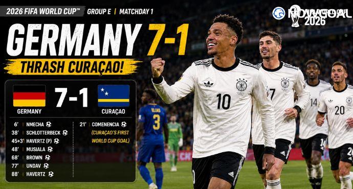 World Cup: Havertz Brace and Brown Masterclass Inspire Germany's 7-1 Rout of Curacao
