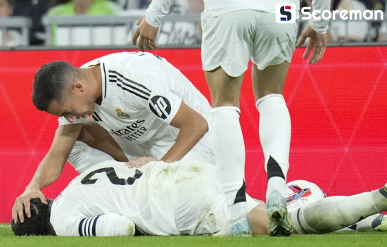 초비상! 바스케스까지 OUT 레알, 수비수만 5명째 부상→챔스 16강 전망에 먹구름