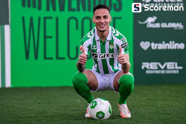 베티스, 레알 소시에다드에 3-1 완승... '안토니 또 잘했다' 키패스 3회+'태클 3회'