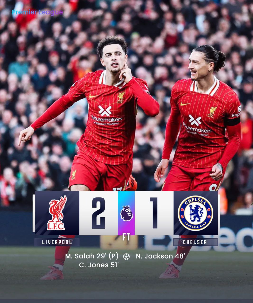 FT: Liverpool 2-1 Chelsea