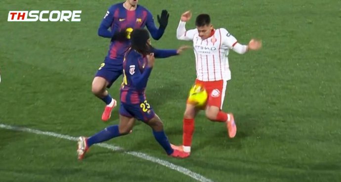 ยอมรับว่าพลาด! สมาคมผู้ตัดสินยัน ประตูที่ 2 เกมคิโรน่า-บาร์ซ่าฟาวล์ก่อน เตรียมลงดาบ VAR