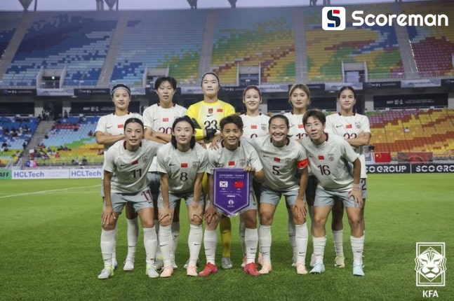 중국 여자축구, 동아시안컵 2차전서 대만에 4-2 승리