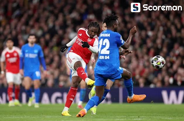 '에제-라이스 연속골' 아스날, 레버쿠젠 2-0 격파...합계 스코어 3-1로 UCL 8강행