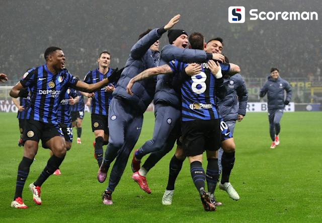 인터밀란, 2-0 라치오 제압...준결승전 '밀란노 더비'