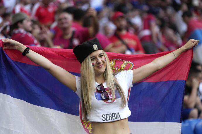 Beautiful Girl Fans in EURO2024