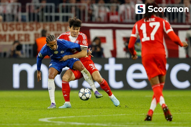 뮌헨, UCL 1차전 첼시 3-1 완파...케인 멀티골, 김민재 교체 투입