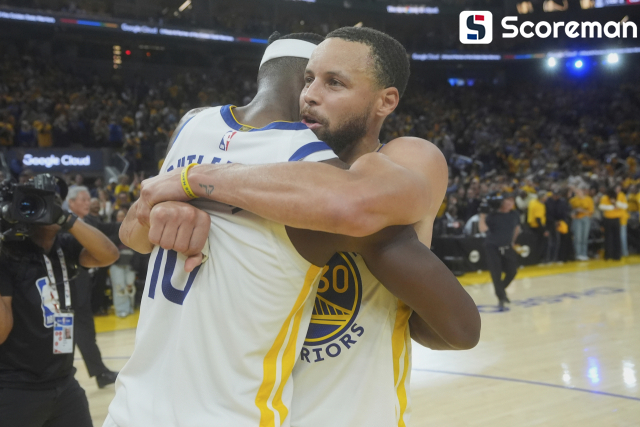 '커리&버틀러 75점 합작' 골든스테이트, 멤피스 꺾고 PO 1라운드 진출