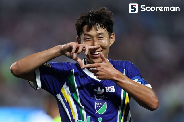 손흥민, 3분 만에 ‘2골 폭발’→MLS 올스타전서 2-1 역전 리드…35분 뛰고 웃으며 교체 OUT