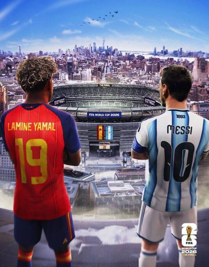 Tân vương vs Cựu vương ⚔️ FIFA đăng poster chung kết: Yamal đối đầu Messi