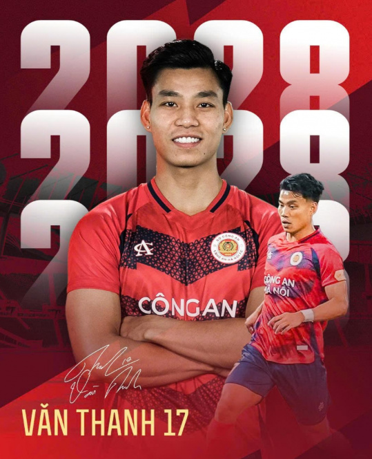 CHÍNH THỨC: Văn Thanh ký hợp đồng 3 năm với đội bóng Thủ đô