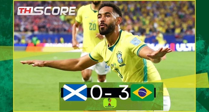 ​บราซิล ถล่ม สกอตแลนด์ 3-0 