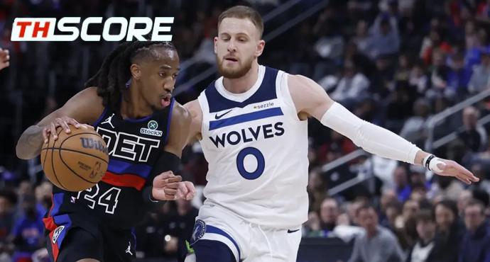 NBA - ดีทรอยต์ พิสตันส์ 113-108 มินเนโซต้า ทิมเบอร์วูล์ฟส