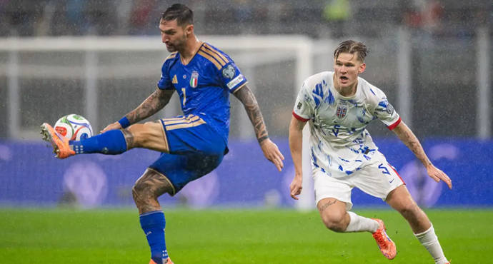 ฟุตบอลโลก รอบคัดเลือก โซนยุโรป - อิตาลี 1-4 นอร์เวย์