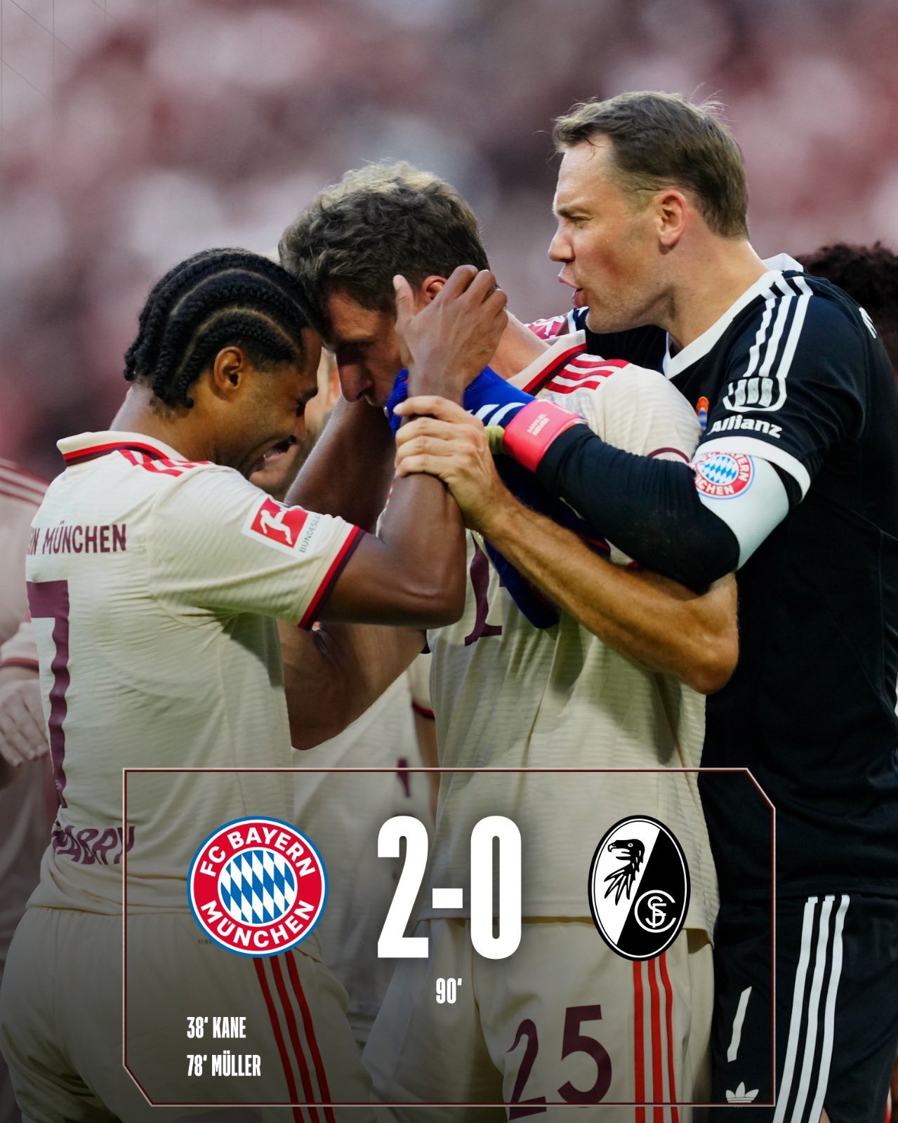 Kết quả VĐQG Đức: Bayern Munich 2-0 SC Freiburg