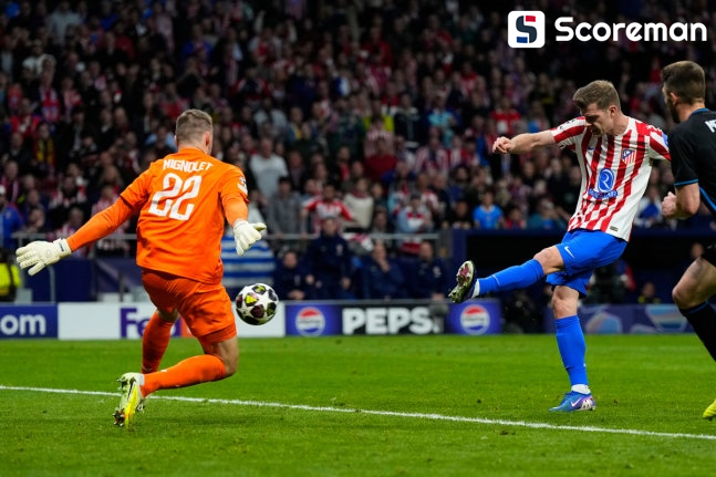 ‘쇠를로트 해트트릭’ AT 마드리드, 클럽 브뤼헤 KV 완파하고 UCL 16강 진출