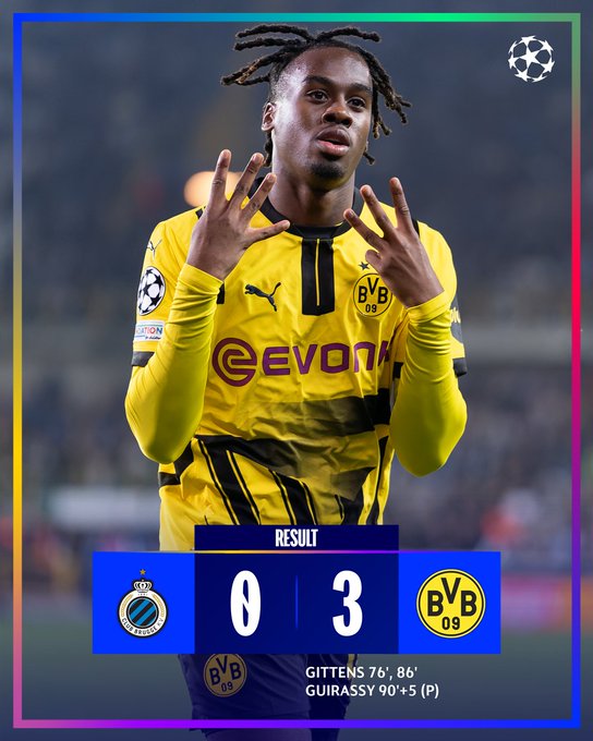 Kết quả Cúp C1: Club Brugge 0-3 Borussia Dortmund