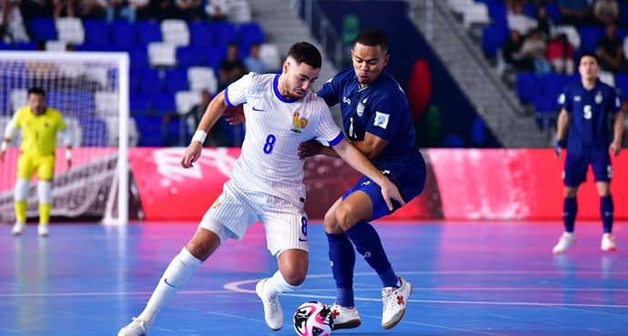 “ฝรั่งเศส” ยิงไม่ซ้ำหน้า อัด “ฟุตซอลไทย” ลิ่วรอบ 8 ทีม ฟุตซอลโลก 2024