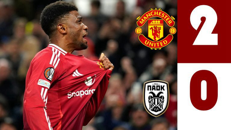 Manchester United 2-0 PAOK Saloniki | Diallo lập cú đúp, Man Utd giành thắng đầu tiên tại Europa League