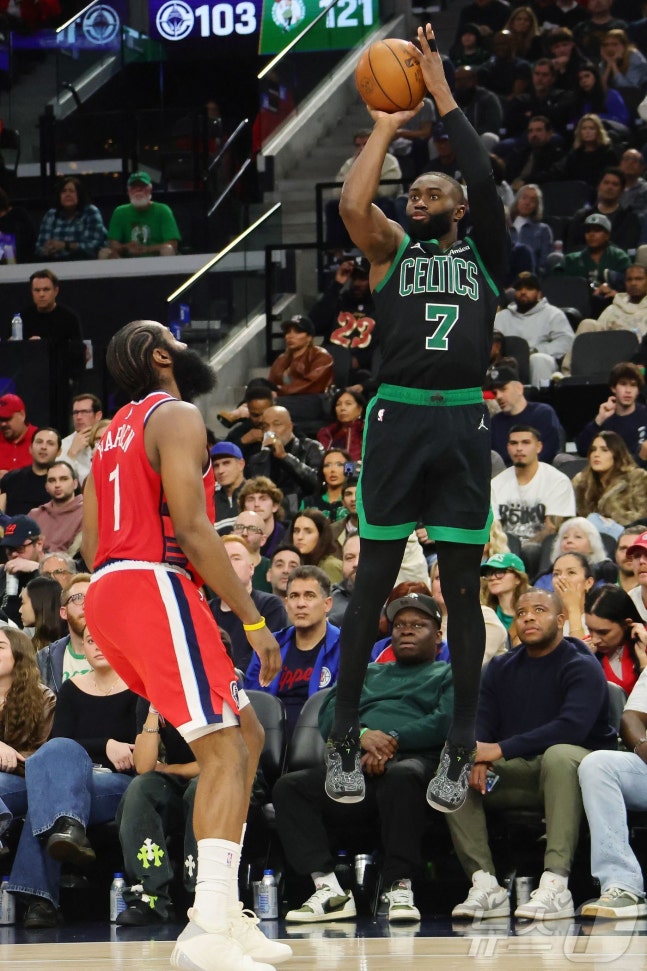 '브라운 50점 폭발' NBA 보스턴, LA 클리퍼스에 31점차 완승 7연승 저지