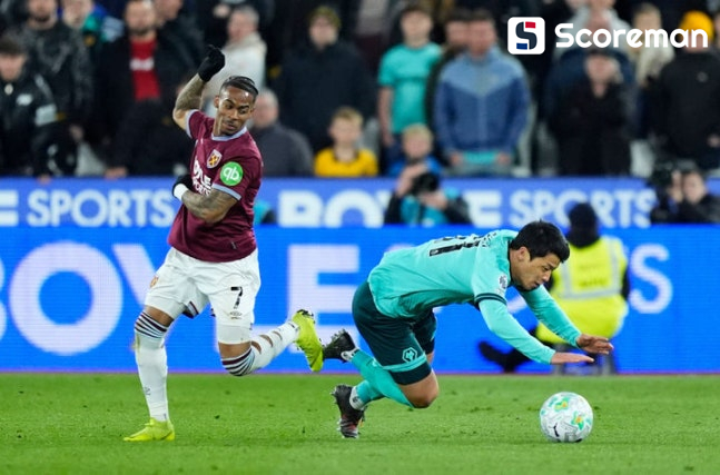 '황희찬 교체출전' 울버햄튼, 웨스트햄에 0-4 완패…강등 확률 100%