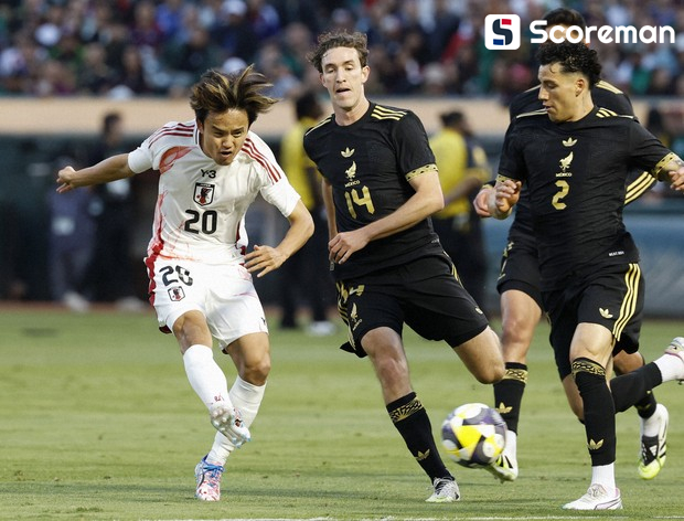 일본, FIFA랭킹 13위 멕시코와 0-0 무승부...오는 10일 미국과 맞대결
