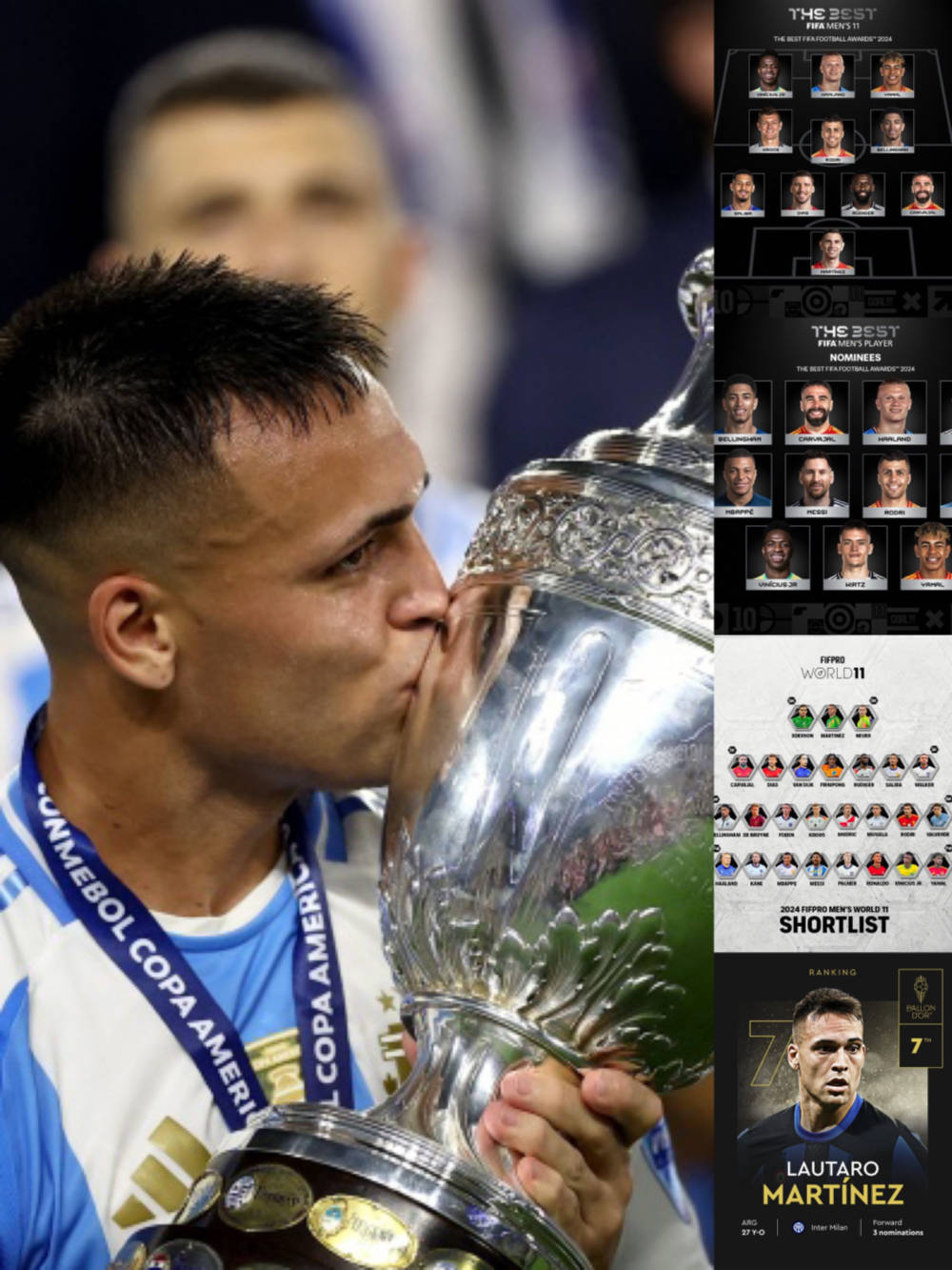 Lautaro Martínez, người có tên trong danh sách đề cử