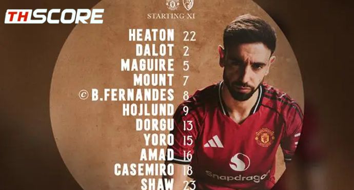 รายชื่อผู้เล่น - แมนยู VS บอร์นมัธ มาแล้ว🔥