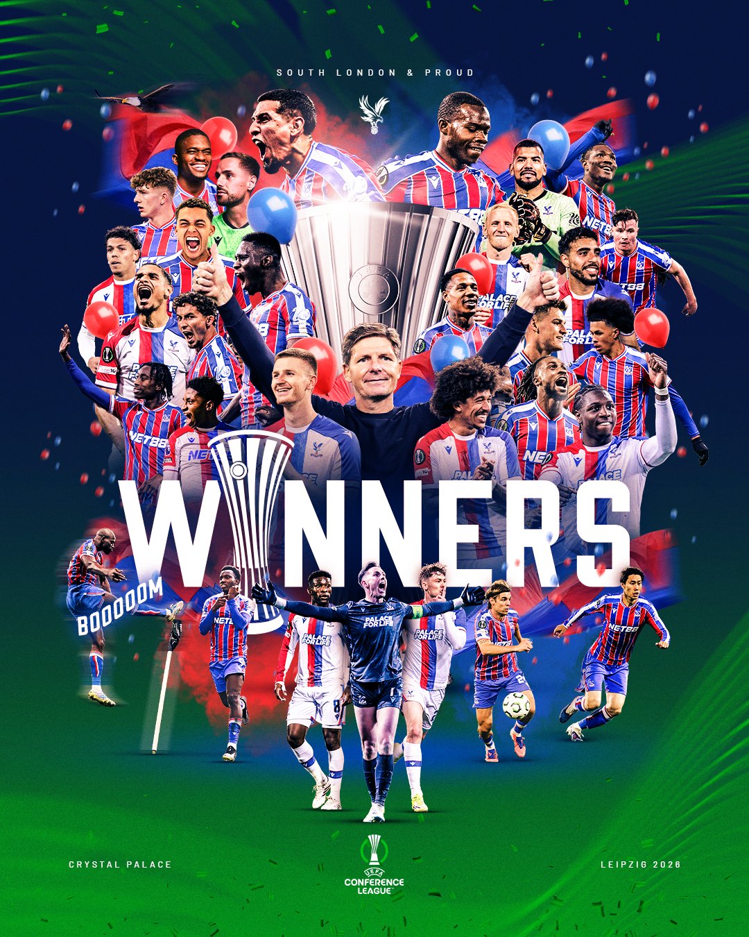 Crystal Palace F.C. beat Rayo Vallecano 1-0 to win the UEFA Europa Conference League title