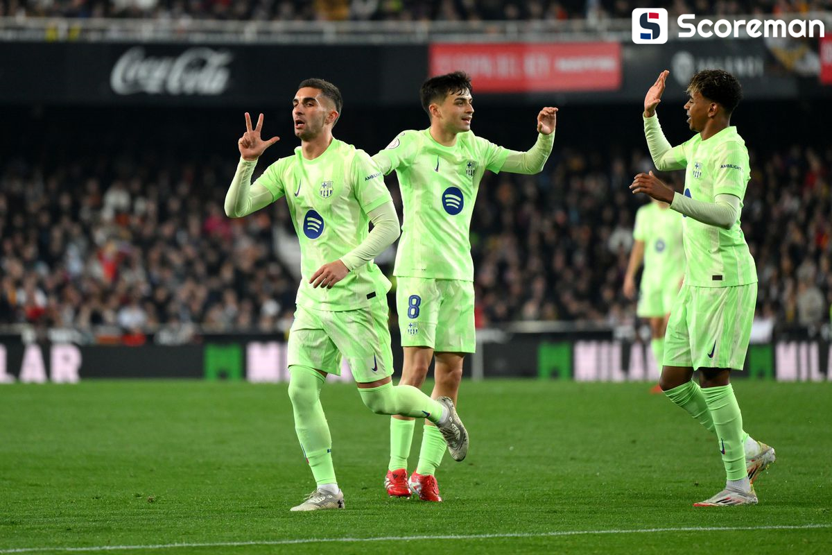 바르셀로나, 발렌시아에 5-0 대승…코파 델 레이 4강 진출