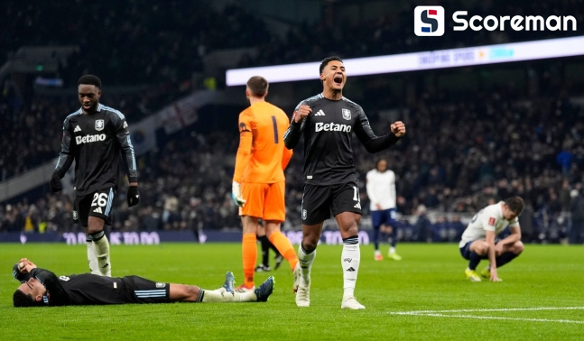 토트넘, 아스톤 빌라에 1-2 패배... 11시즌만의 FA컵 64강 탈락