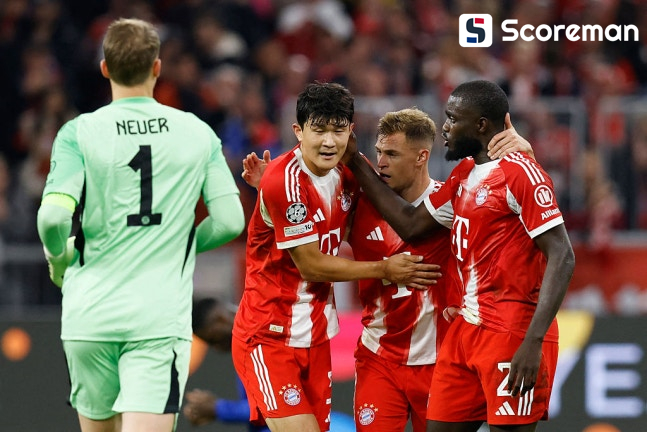 뮌헨, UCL 1차전 첼시 3-1 완파...케인 멀티골, 김민재 교체 투입