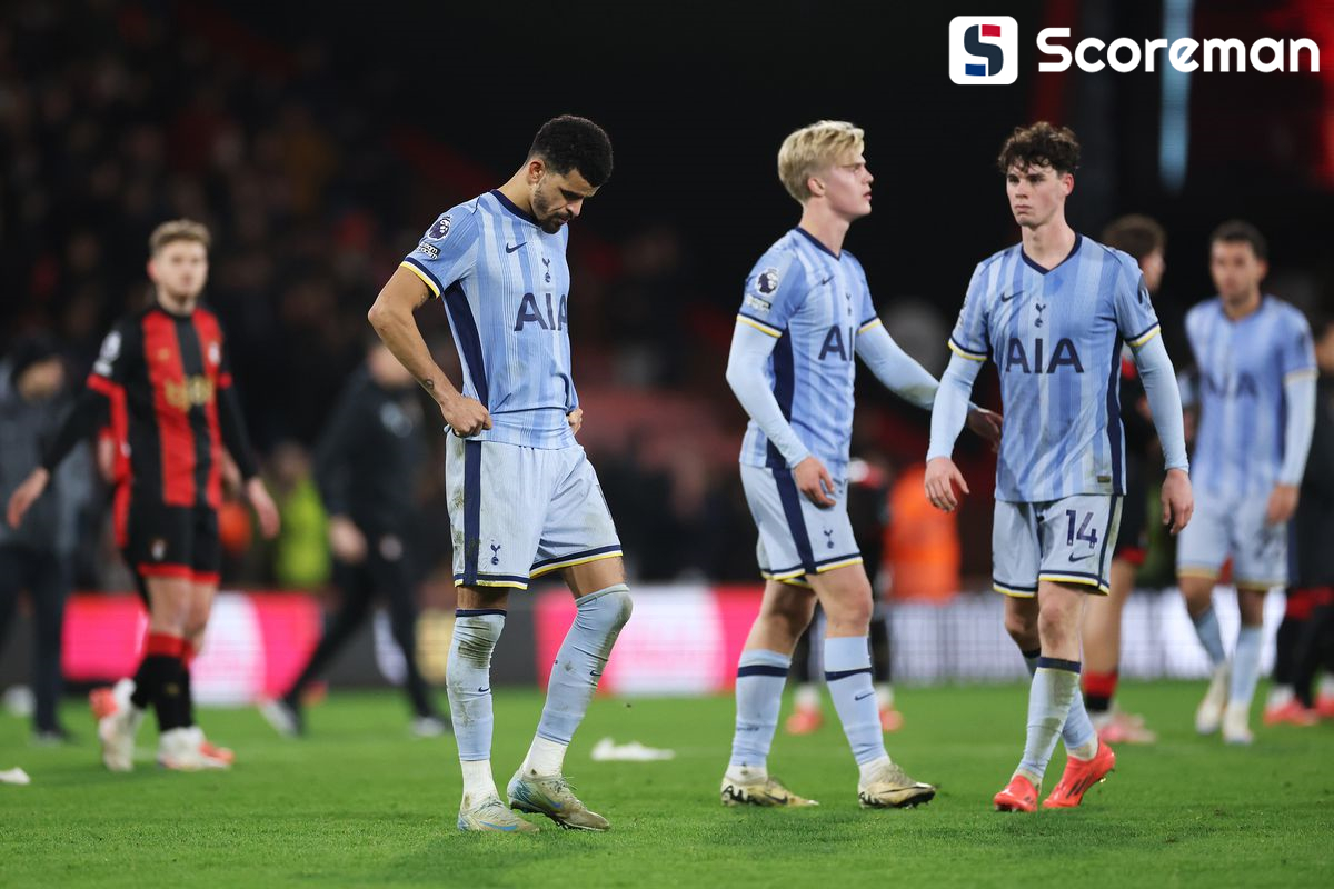 토트넘, 본머스에 0-1 패배