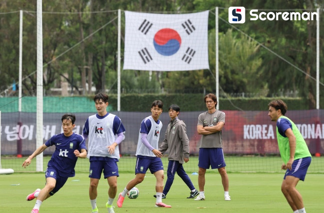 ‘전면 비공개’ 홍명보호 훈련장에 나타난 불법 드론…현지 경찰 수사 착수