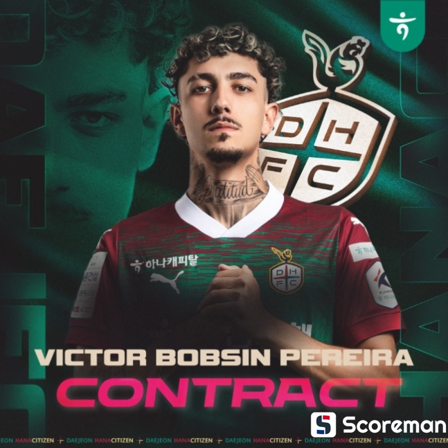 K리그1 대전, '잔류 일등공신' 브라질 선수 빅토르 보브싱 완전 영입
