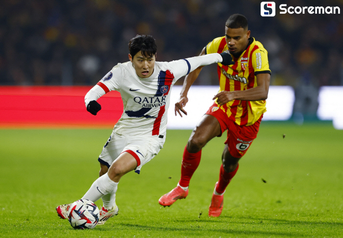 PSG, 랑스에 2-1 역전승...' 이강인 60분 활약 '