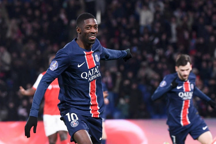 Dembele đã ghi được 20 bàn thắng và 1 pha kiến ​​tạo vào Năm 2025, nhiều nhất ở 5 giải đấu hàng đầu