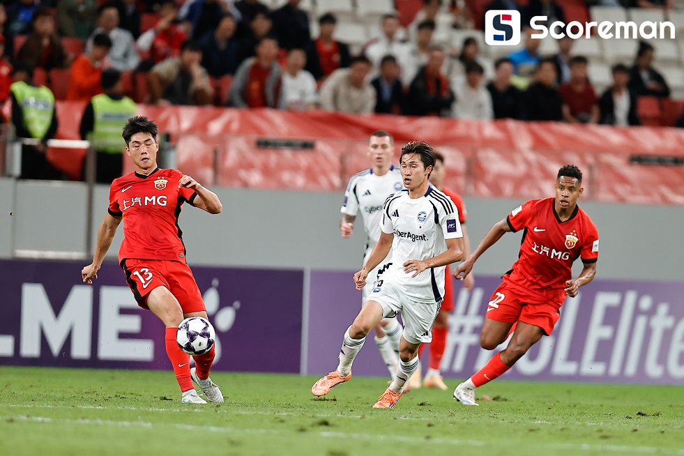 마치다, 중국 슈퍼리그 1위 상하이 하이강 2-0 완승... 나상호·오세훈 출전