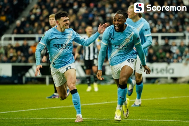 '세메뇨·셰르키 골' 맨시티, 뉴캐슬 2-0 완승…리그컵 결승행 청신호