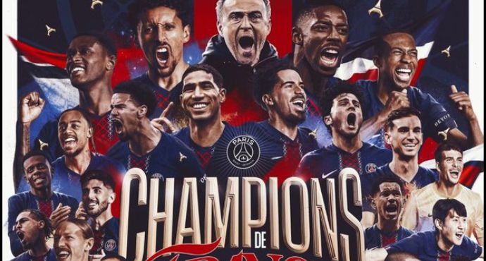 PSG Clinch Record-Extending 14th Ligue 1 Title with Game to Spare