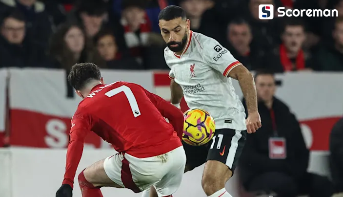 노팅엄, 리버풀과 1-1 무승부… '6점 차 2위 유지'