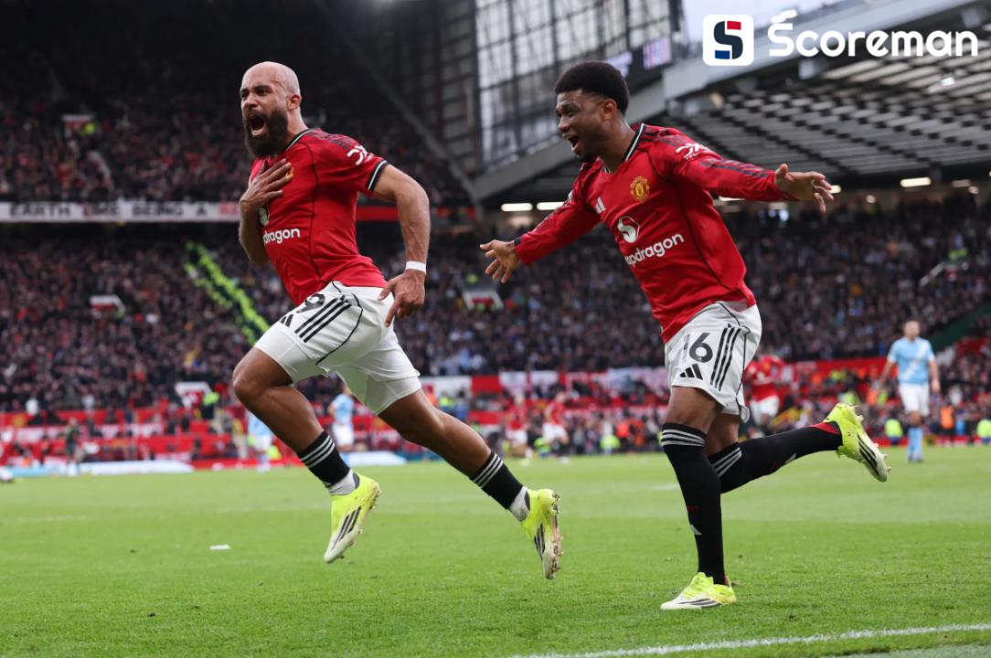 맨유, '맨체스터 더비'서 맨시티 2-0 격파…4위 도약