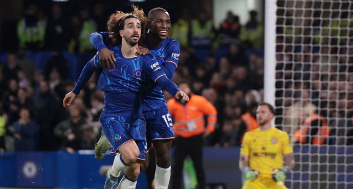 ผลบอล เชลซี เฮสนั่น เปิดบ้านทุบ เบรนท์ฟอร์ด ไล่จี้จ่าฝูงพรีเมียร์ลีก