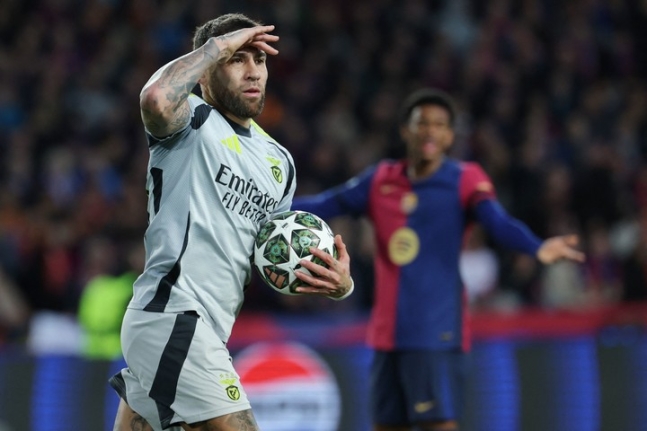 바르셀로나, 벤피카 꺾고 UCL 8강 진출...'하피냐 2골 1도움'