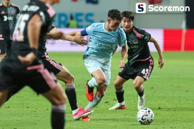 3년 만에 방한한 맨체스터시티, 팀 K리그 3-1 완파