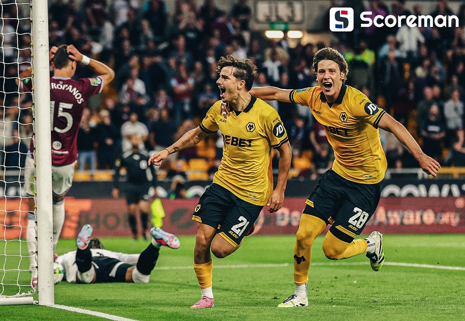 ‘캡틴 변신’ 황희찬, 아쉬운 PK 실축... 팀은 리그컵서 승리