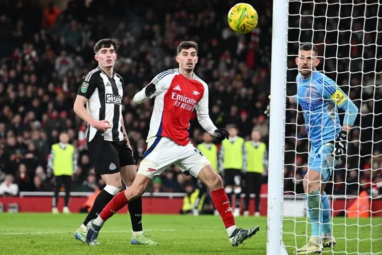 ​Newcastle a 2-0 advantage in the Carabao Cup semi-final