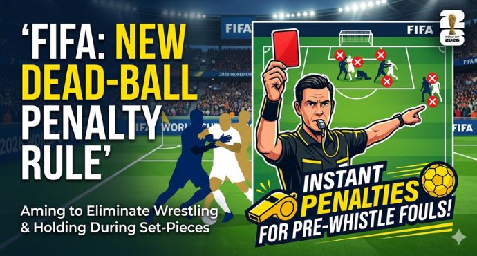 FIFA to Introduce Dead-Ball Penalty Rule for 2026 World Cup