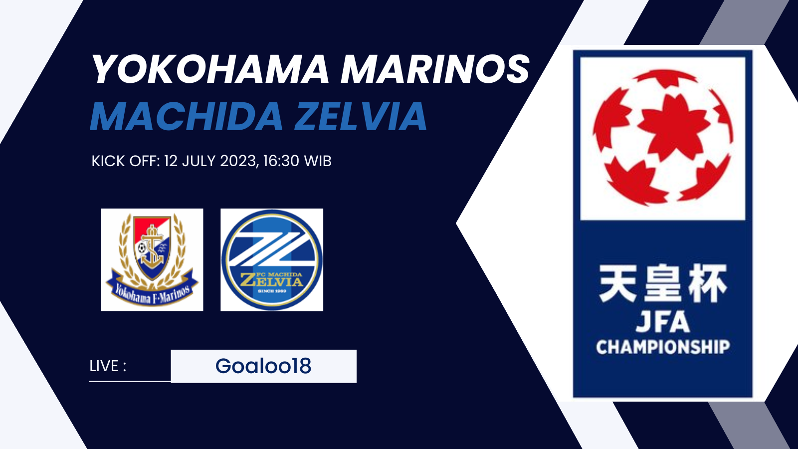 Yokohama Marinos VS Machida Zelvia Prediction Japan Emperor's Cup