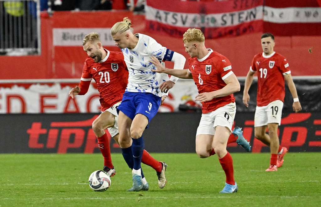 Kết quả UEFA Nations League: Áo 5-1 Na Uy