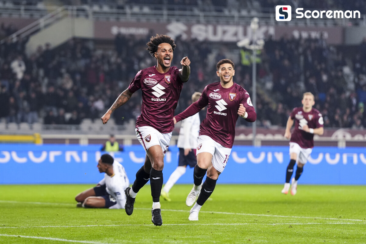 토리노, 2-0 칼리아리 제압...체 아담스 멀티골